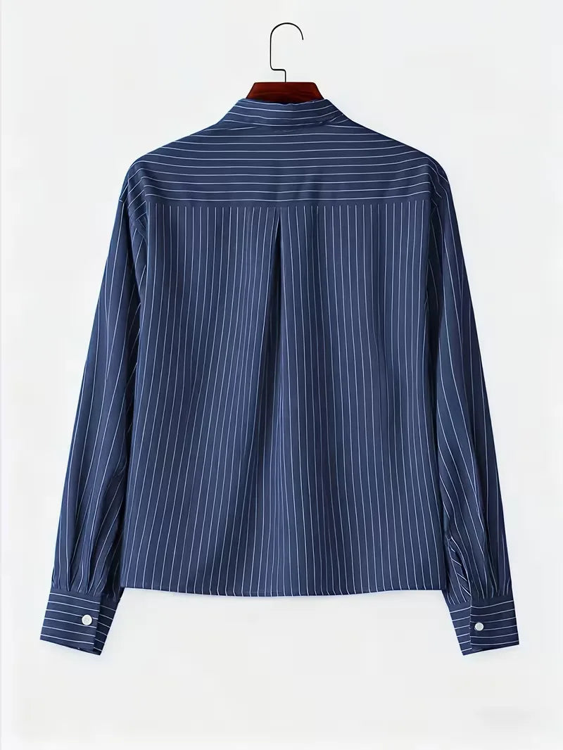 Overhemd Heren Oversized | Verticaal Gestreept & Relaxed Fit