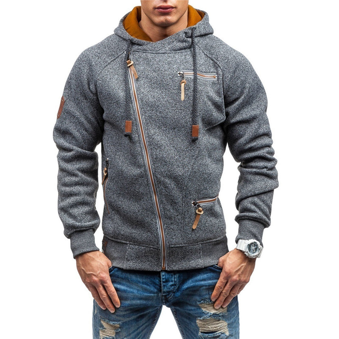 Comfortabel fleece hoodie met zakken voor mannen