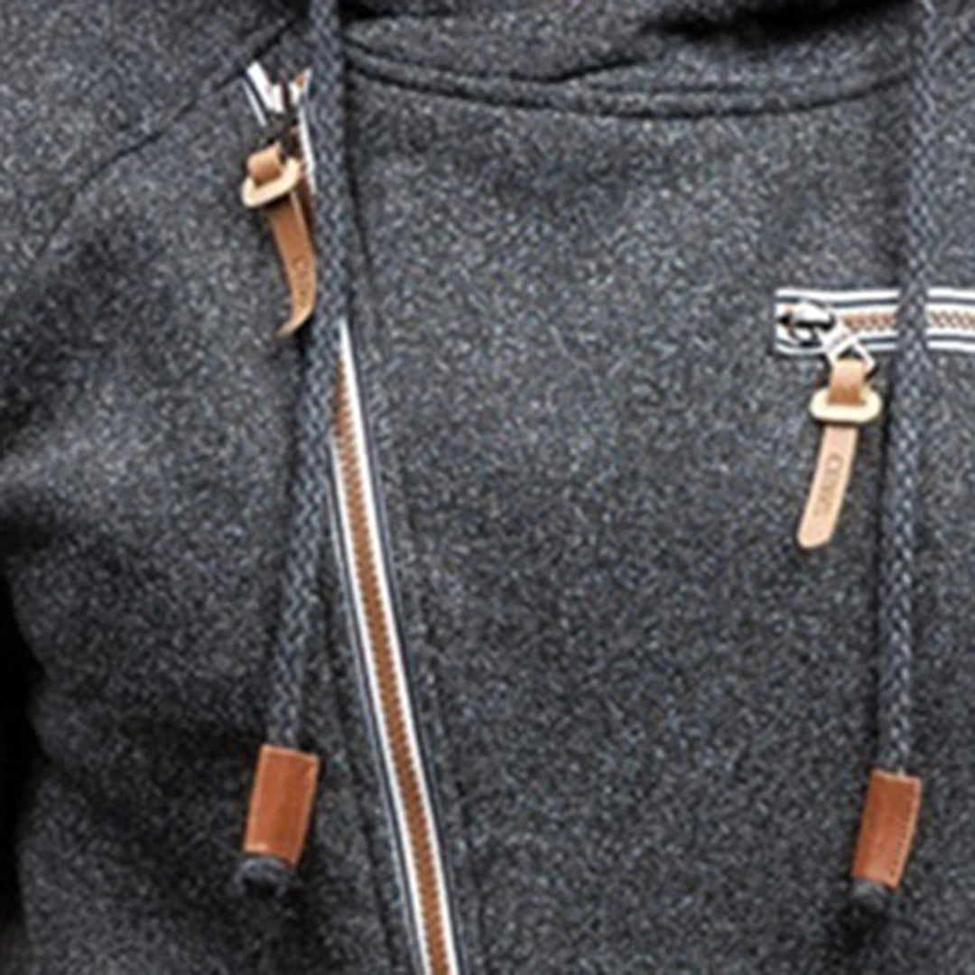 Comfortabel fleece hoodie met zakken voor mannen