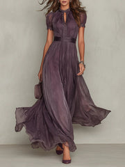 Percy | Maxi-jurk met kanten details