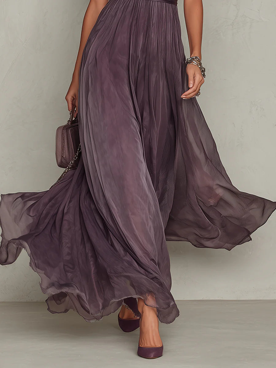 Percy | Maxi-jurk met kanten details