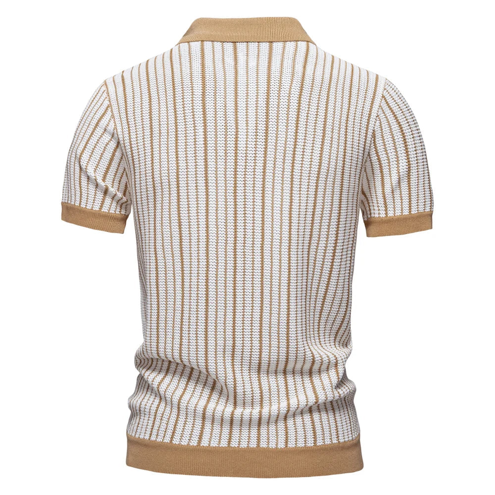 Polo Heren | Gestreept Gebreid Design & Zomerse Klasse