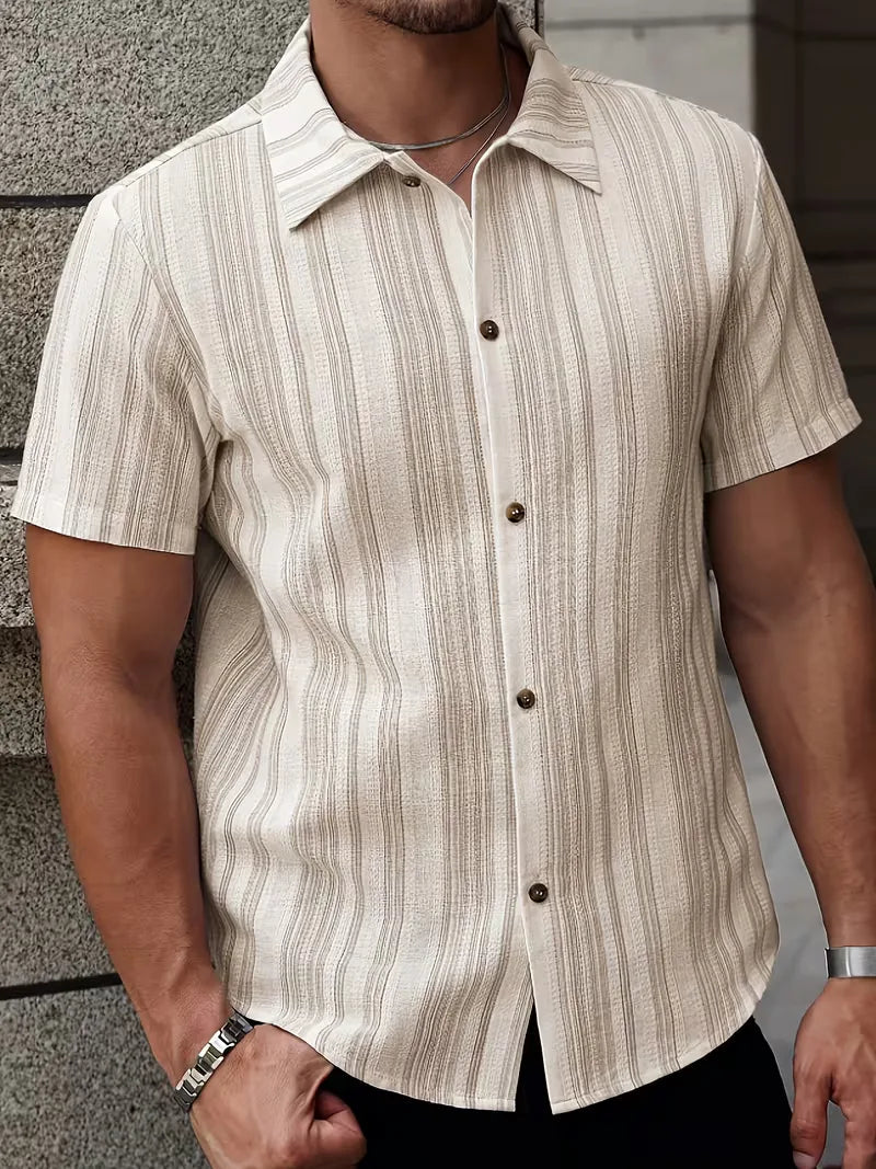 Polo Heren Korte Mouw | Gestreept & Casual Chic