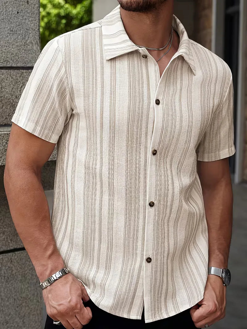 Polo Heren Korte Mouw | Gestreept & Casual Chic