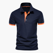 Polo Heren | Korte Mouwen & Contrast Details voor Smart-Casual Stijl