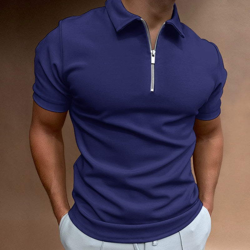 Polo Shirt Heren | Ritssluiting & Tijdloze Stijl