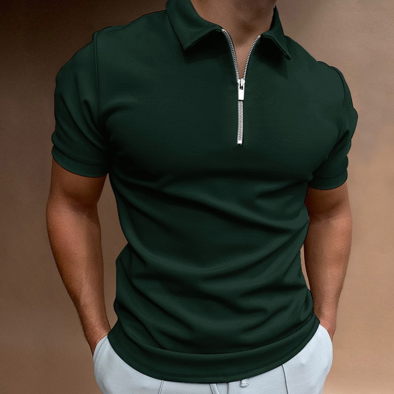 Polo Shirt Heren | Ritssluiting & Tijdloze Stijl