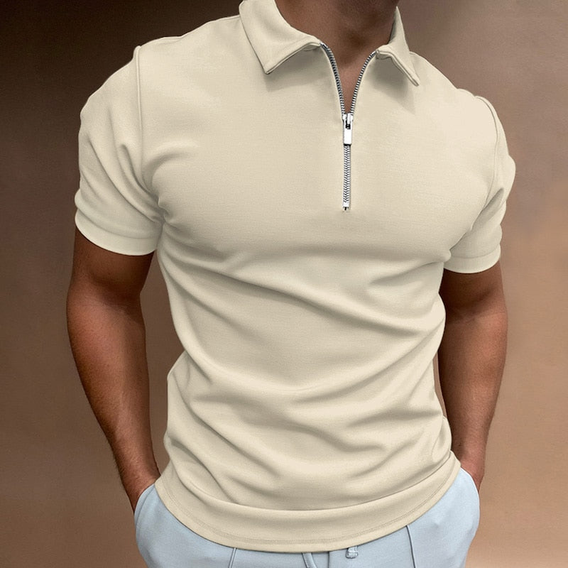 Polo Shirt Heren | Ritssluiting & Tijdloze Stijl
