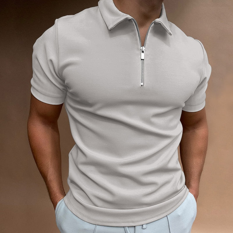 Polo Shirt Heren | Ritssluiting & Tijdloze Stijl