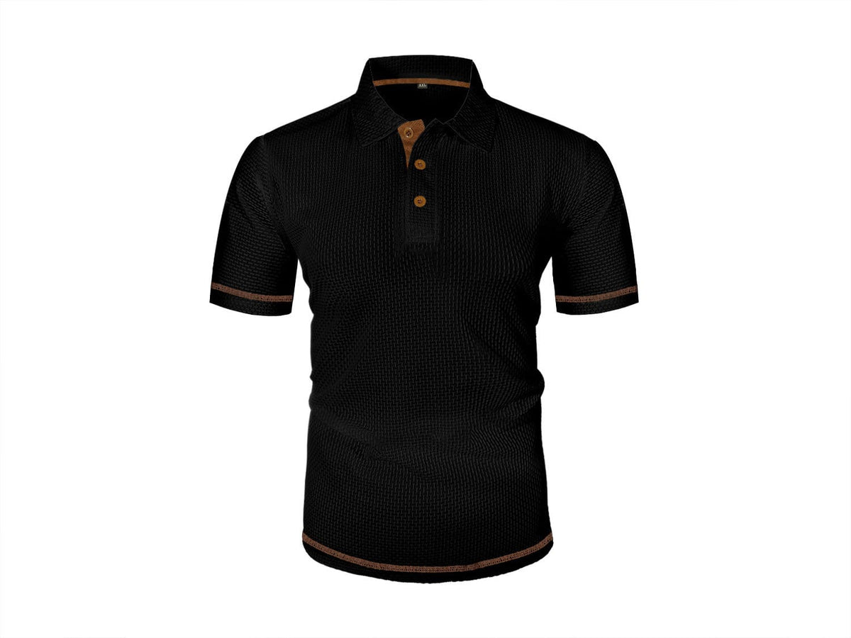 Poloshirt Heren | Luchtige Moderne Polo met Gebreide Textuur