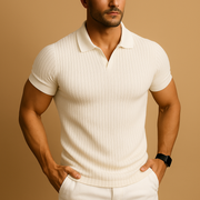 Poloshirt Heren | Slim Fit & Luxe Ribstructuur