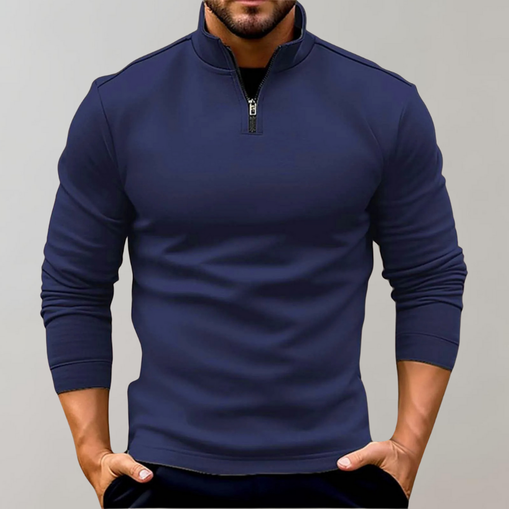 Pullover Heren | Ritssluiting & Polokraag voor een Sportieve Look