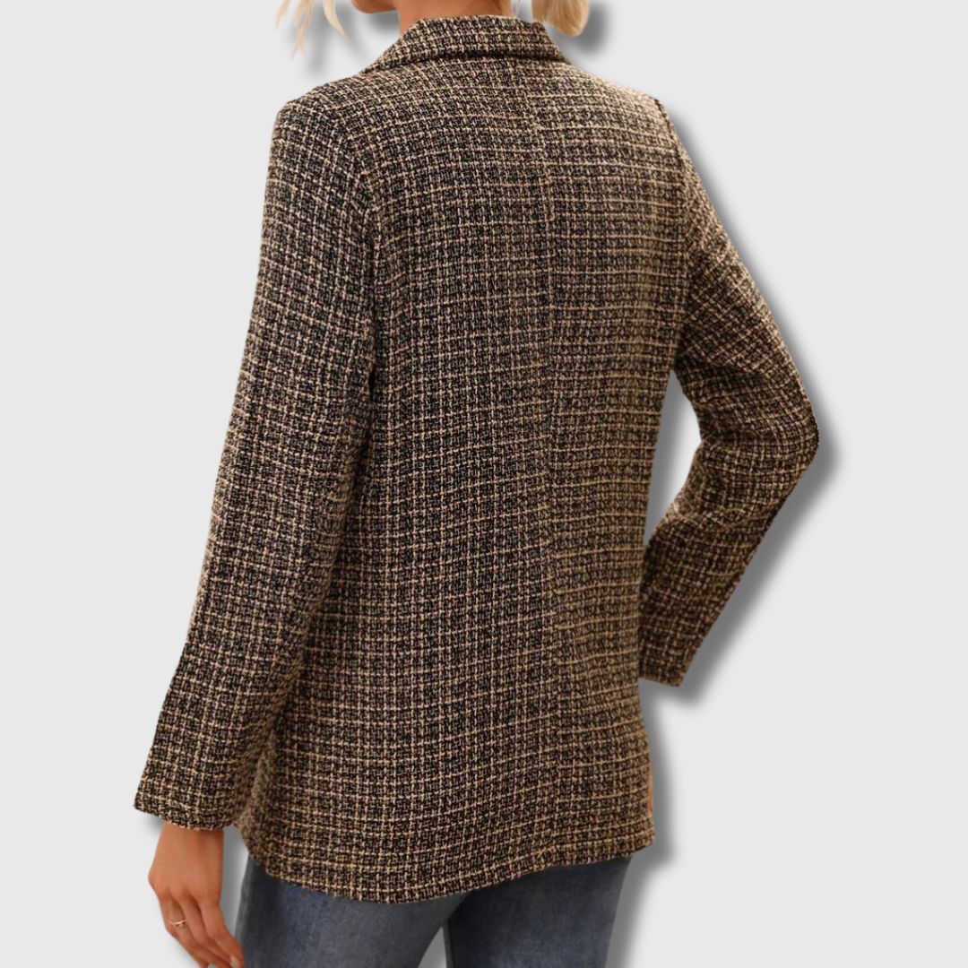 Sabine - Dames Chic Tweed Blazer Beperkte Editie