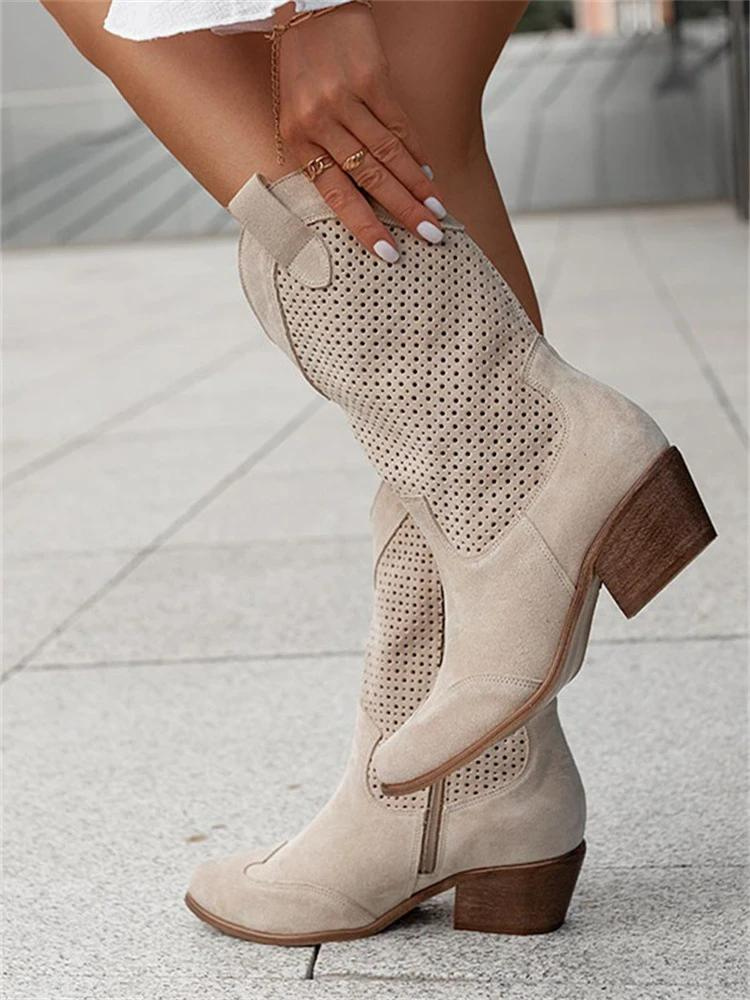 Lana - Leren Western Cowboy Laarzen Dames