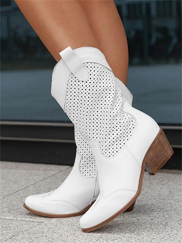 Lana - Leren Western Cowboy Laarzen Dames