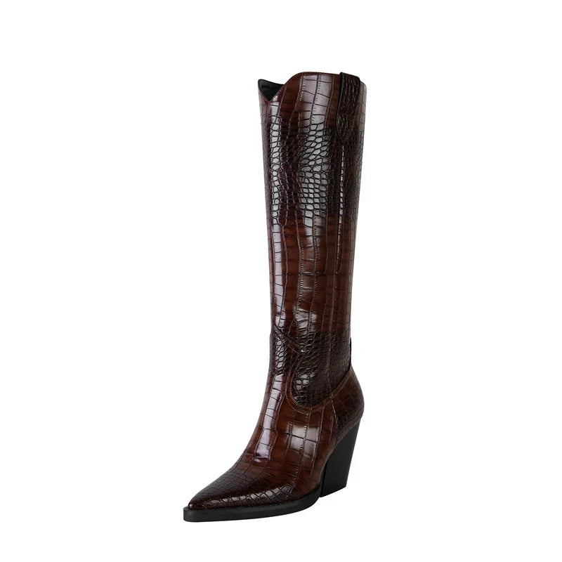 Westlyn Croc Leren Laarzen