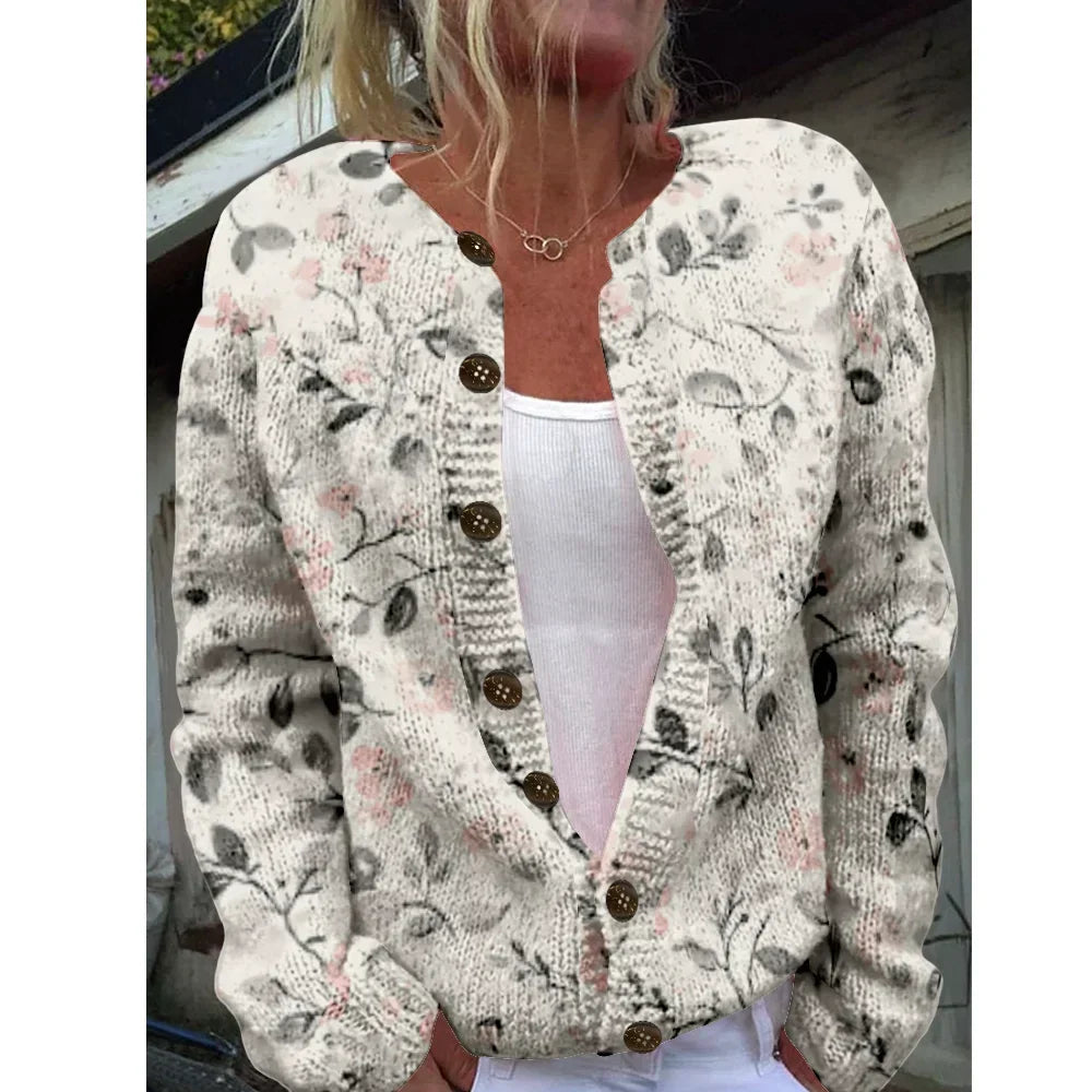Beverly | Chic cardigan met print