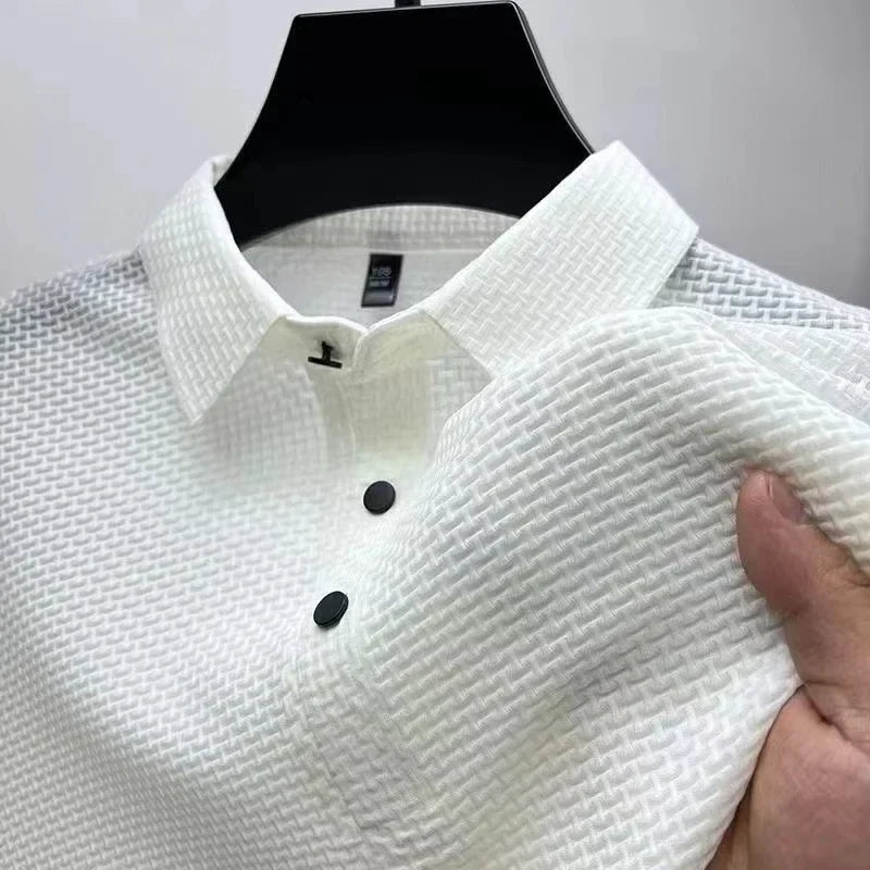 Bobby | Moderne Structuur Polo – Comfort & Klasse