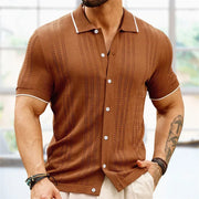Carlo Marino Knop-Down Gebreide Polo
