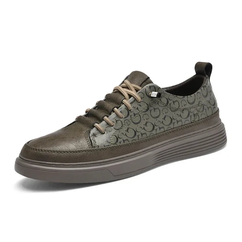 Giuliano Italiaanse Leren Sneakers