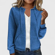 MYRA – GEQUILTE ZIP-UP HOODIE