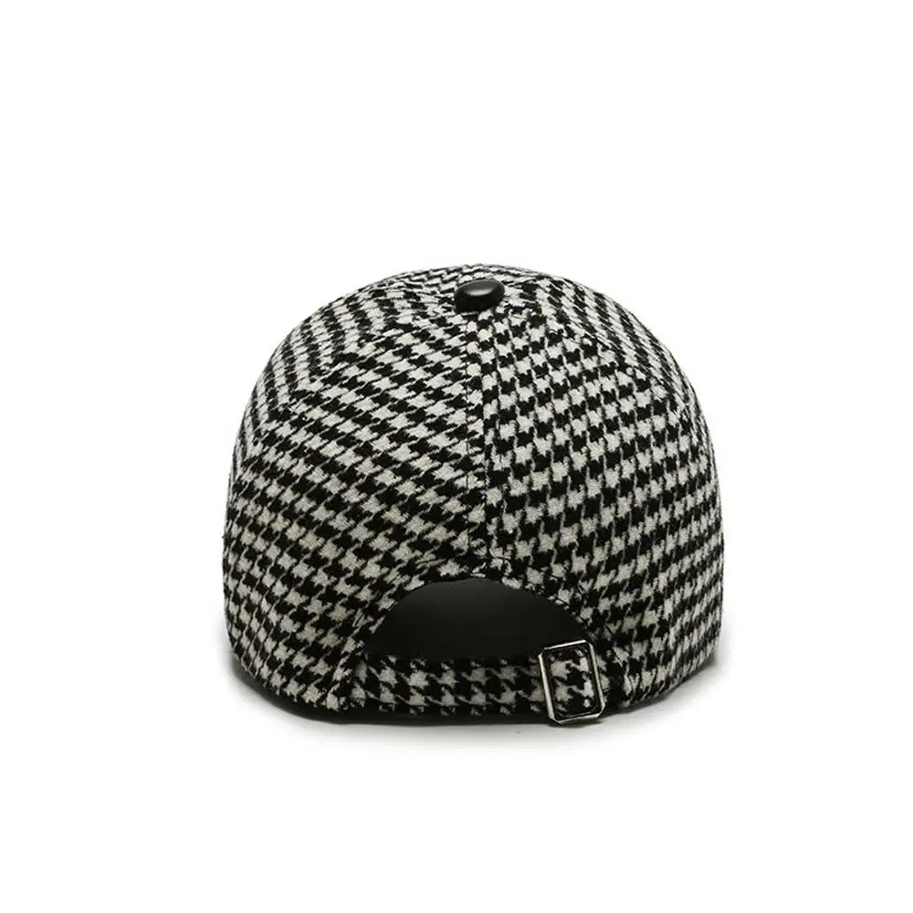 Klassieke Houndstooth Leren Pet