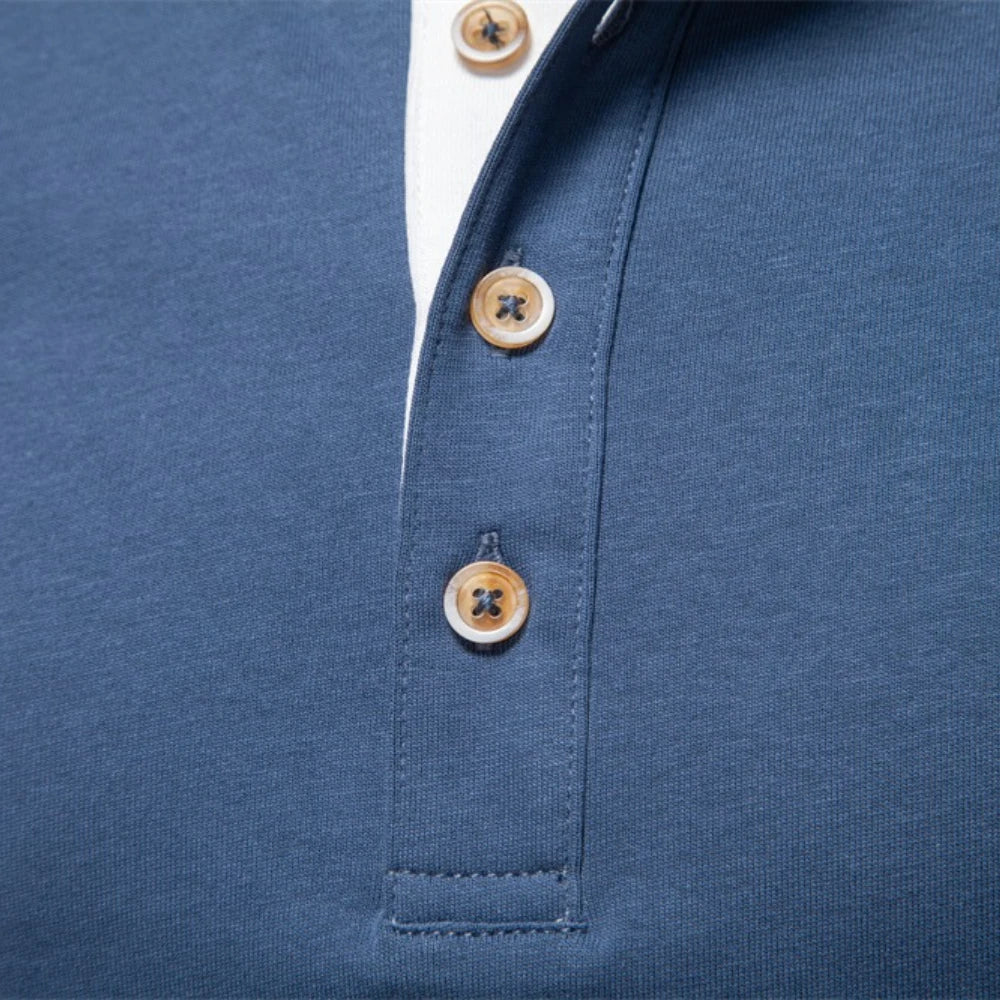 Barry | Henley Heren  Shirt Met Lange Mouwen
