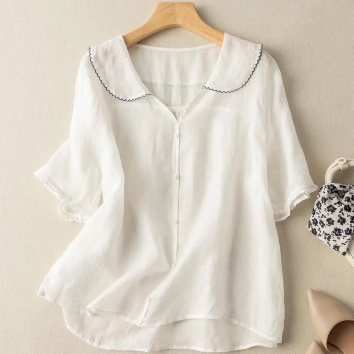 Lena Linnen Blouse