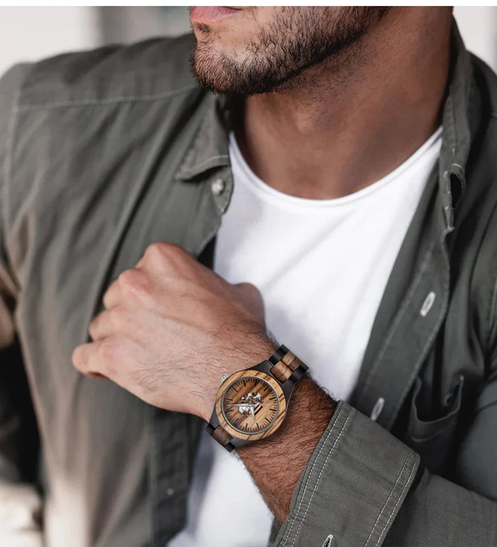 Corwin Houten Kwarts Horloge