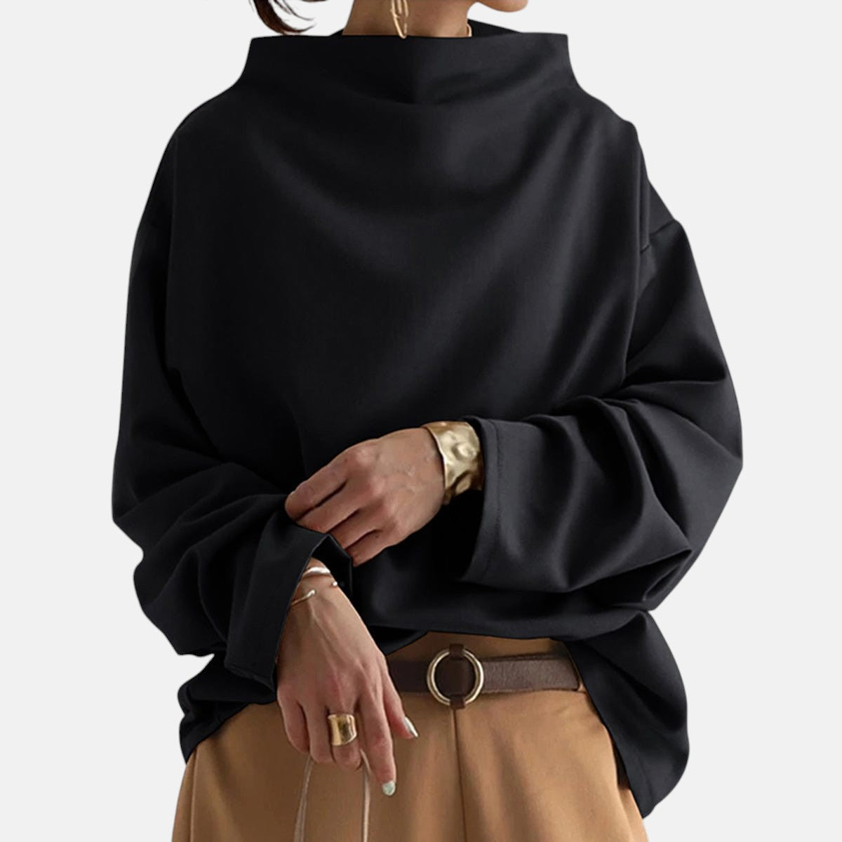 Gabriella | Chic High Neck Sweater