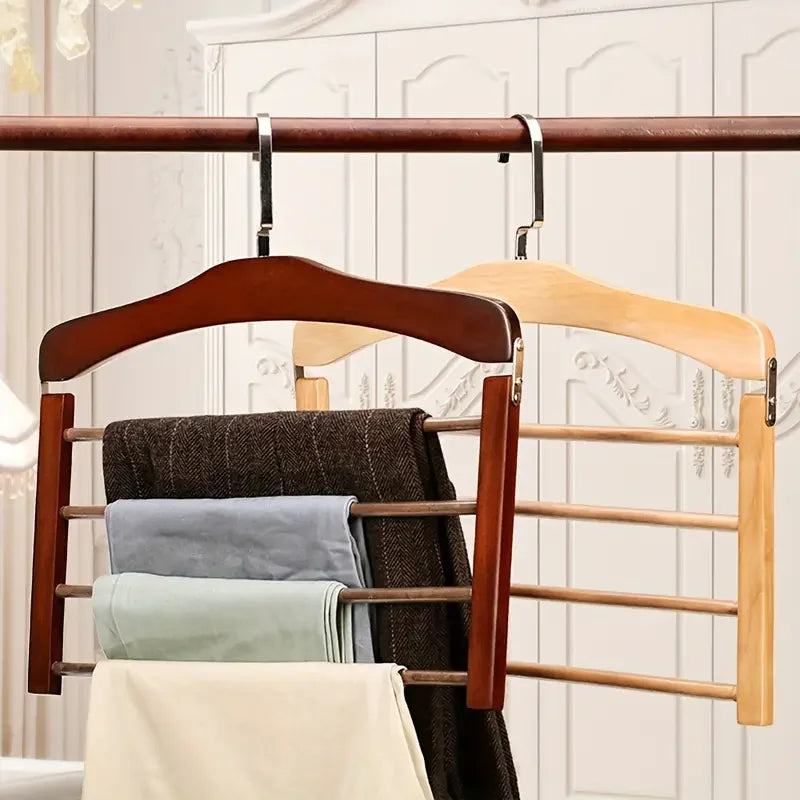 Premium Walnoot Houten Multi-Bar Hanger