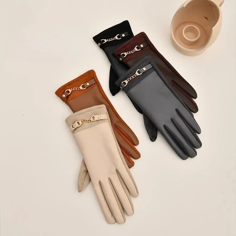 Velvet Suède Touchscreen Handschoenen