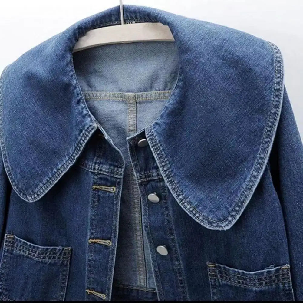Sofia Denim Crop Jas