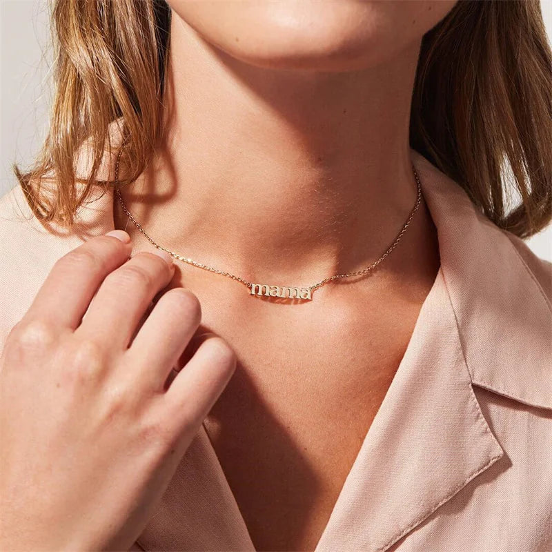 Schitterende RVS Moederdag Ketting