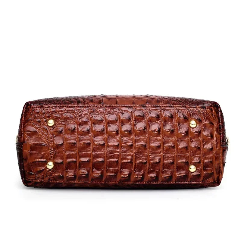 L'Adrienne Geperst Vintage Leren Tas
