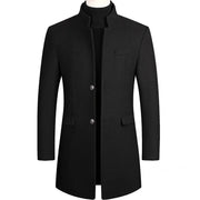 Van Laar | Zachte knit-wollen heren trenchcoat