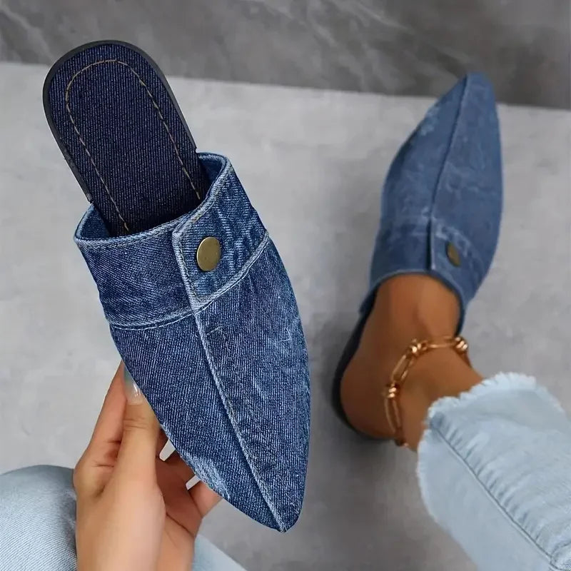 Doja Denim Slip-On Mule