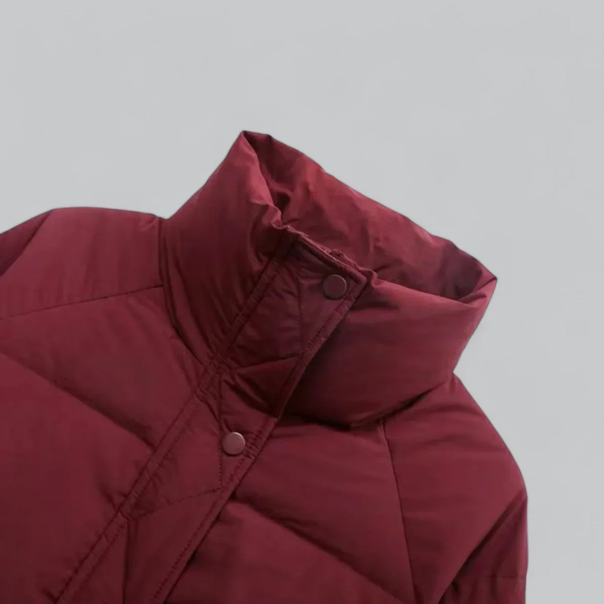 Comfortabel Puffer Korte Winterjas Met Openstaande Kraag Voor Dames - Rachel