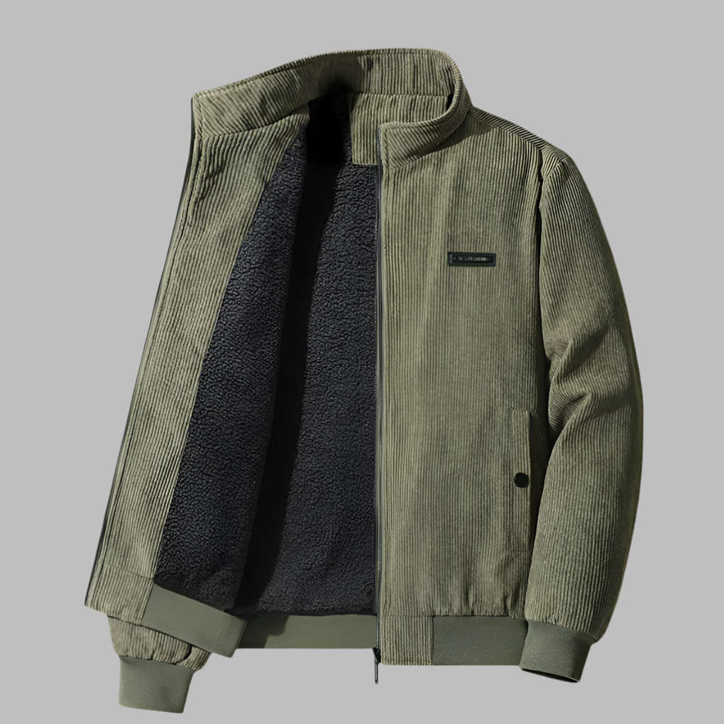 Corduroy winterjas voor heren