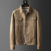 Premium Suede Heren Jas Voor De Herfst - August
