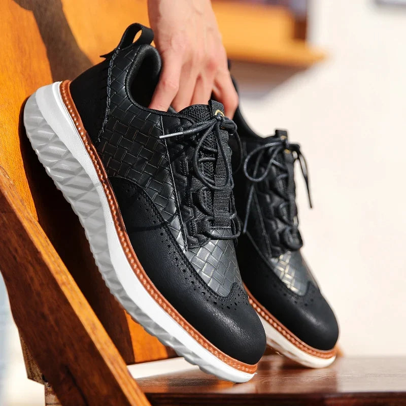 Lancaster Wingtip Leren Sneakers