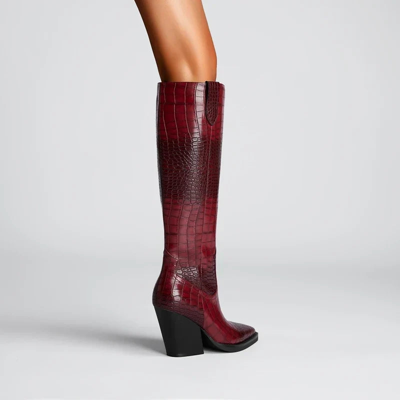 Westlyn Croc Leren Laarzen