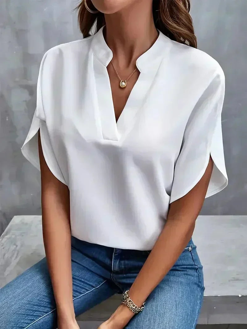Rosa - Elegante V-Hals Top