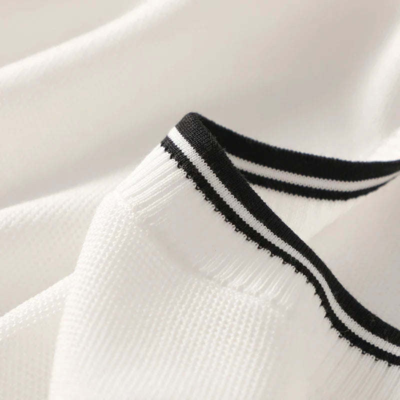 Calder Katoen Zijde Korte Mouwen Shirt
