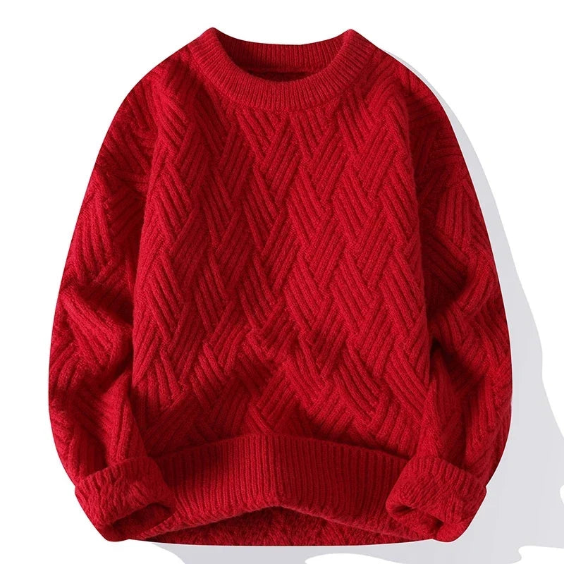 Kellen Geruite Crew Neck Trui