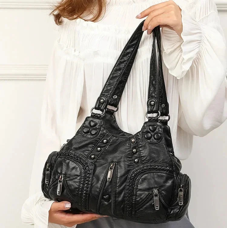 Hana Leren Boho Tas