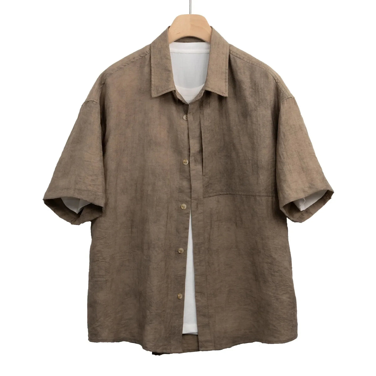 Bayside Zachte Linnen Camp Collar Shirt