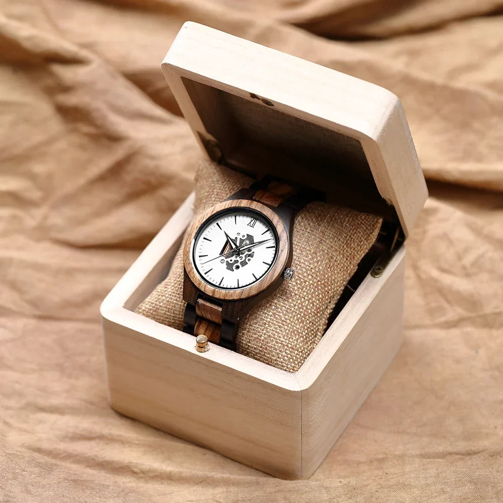 Corwin Houten Kwarts Horloge