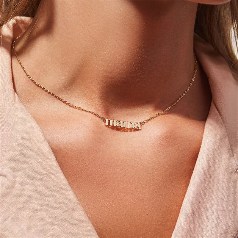 Schitterende RVS Moederdag Ketting