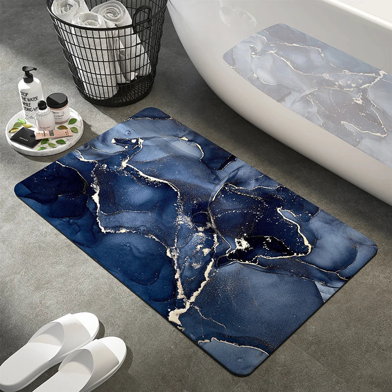 Noordse Steen Badmat: Stijlvol, Absorberend, Antislip